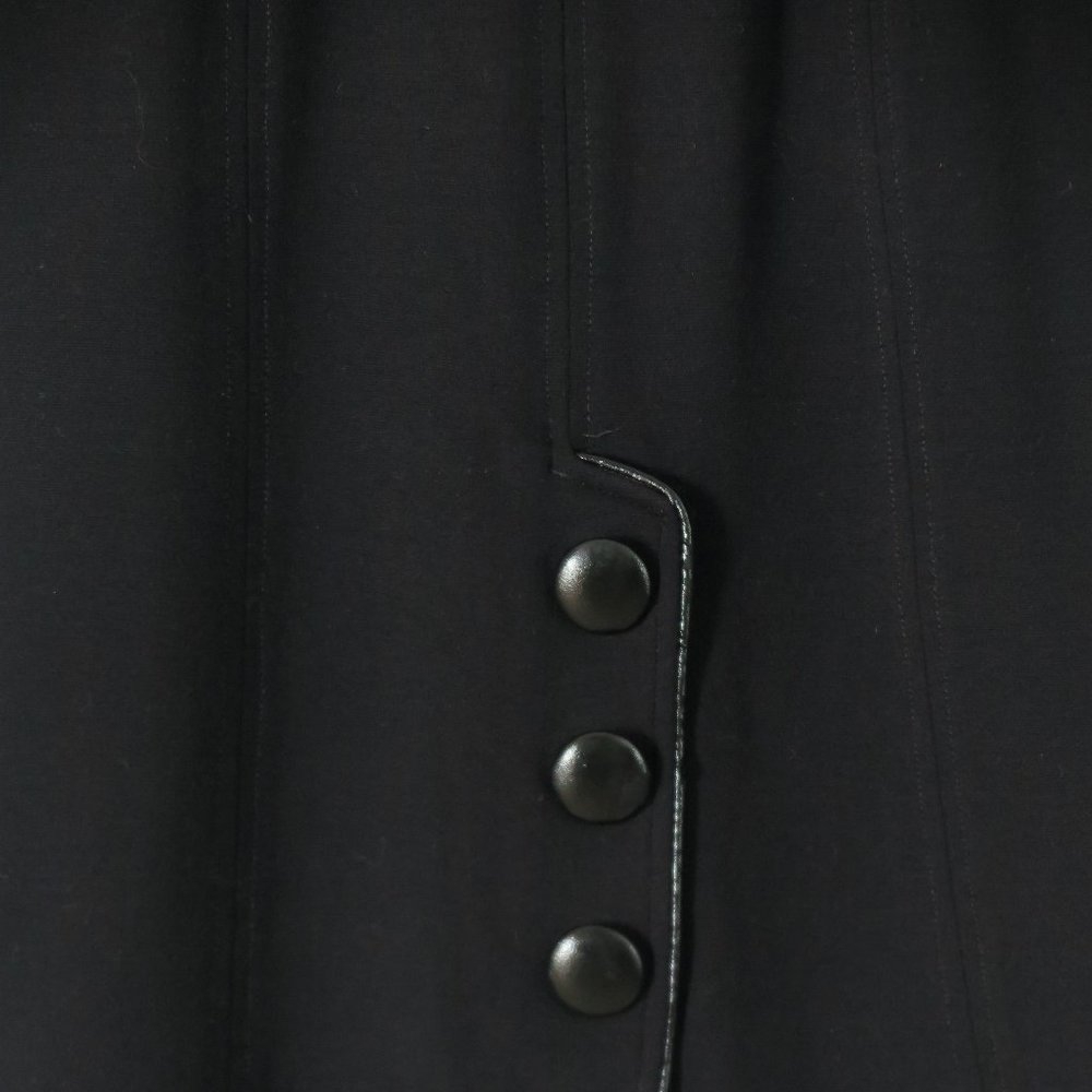 YOANA BARASCHI Black Straight Pencil Viscose Blend Skirt Size 4 Made in USA - Picture 5 of 8